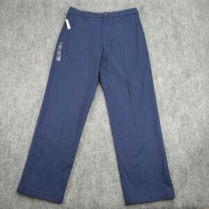 Croft & Barrow Pants Mens 34x32‎ (Fits 34x31.5) Navy Classic Fit Stretch NWT